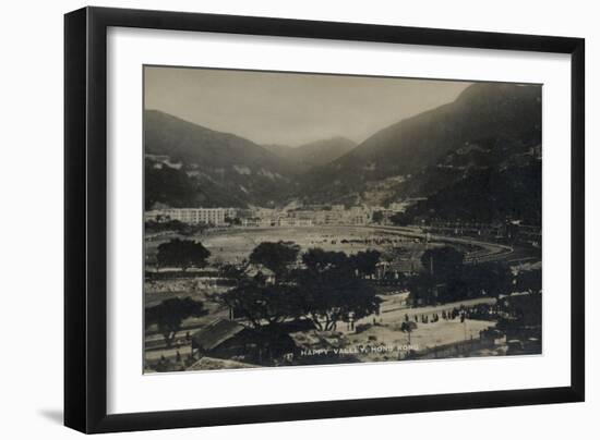 Happy Valley, Hong Kong, from an Album of Photographs Relating to the Service of Pte H. Chick, 1940-English Photographer-Framed Photographic Print