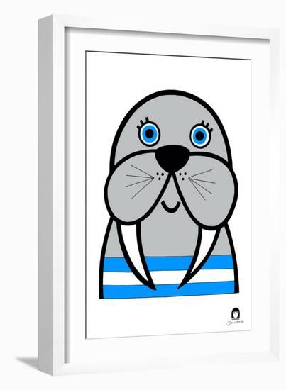 Happy Walrus-Jane Foster-Framed Premium Giclee Print