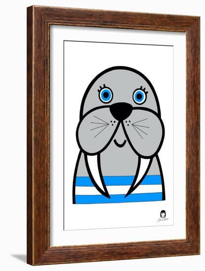 Happy Walrus-Jane Foster-Framed Art Print