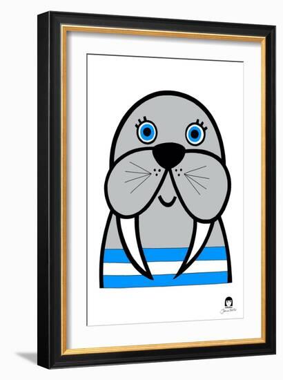 Happy Walrus-Jane Foster-Framed Art Print