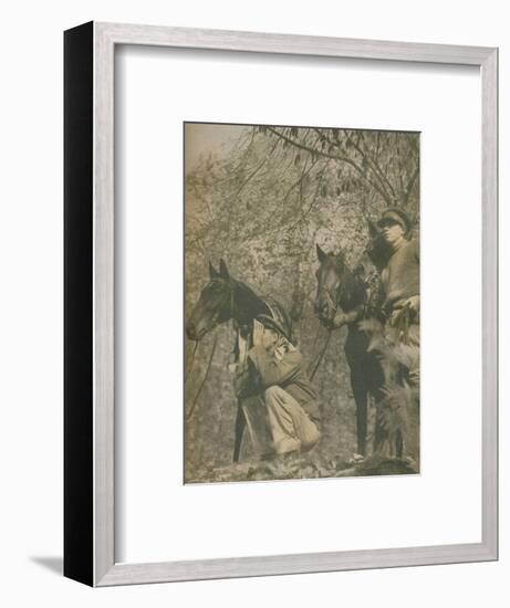 'Happy with Mounts Again', 1943-44-Unknown-Framed Photographic Print