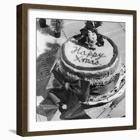 Happy Xmas Cake-null-Framed Photographic Print