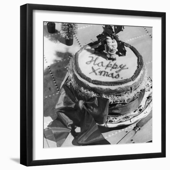 Happy Xmas Cake-null-Framed Photographic Print