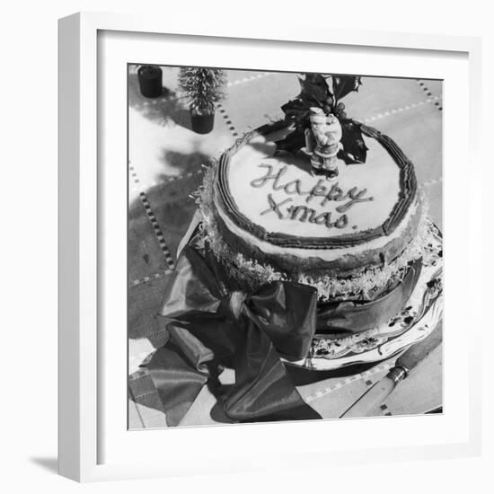 Happy Xmas Cake-null-Framed Photographic Print