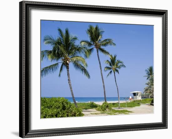 Hapuna Beach, Island of Hawaii (Big Island), Hawaii, USA-Ethel Davies-Framed Photographic Print