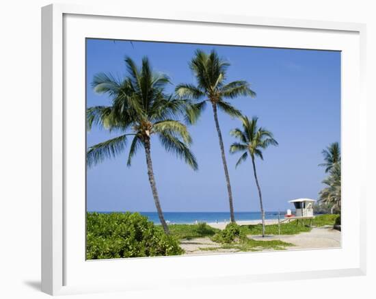 Hapuna Beach, Island of Hawaii (Big Island), Hawaii, USA-Ethel Davies-Framed Photographic Print