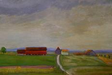 Field Landscape with Farm, 1912-Harald Oscar Sohlberg-Giclee Print