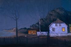 Quiet Evening, Nærsnes, 1932 (Oil on Canvas)-Harald Oscar Sohlberg-Laminated Giclee Print