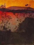 Summer Night at the Oslofjord, 1926-Harald Sohlberg-Framed Giclee Print