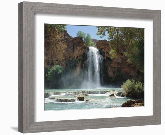 Harasu Falls, Grand Canyon, Arizona, USA-Anthony Waltham-Framed Photographic Print