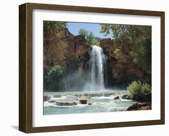 Harasu Falls, Grand Canyon, Arizona, USA-Anthony Waltham-Framed Photographic Print