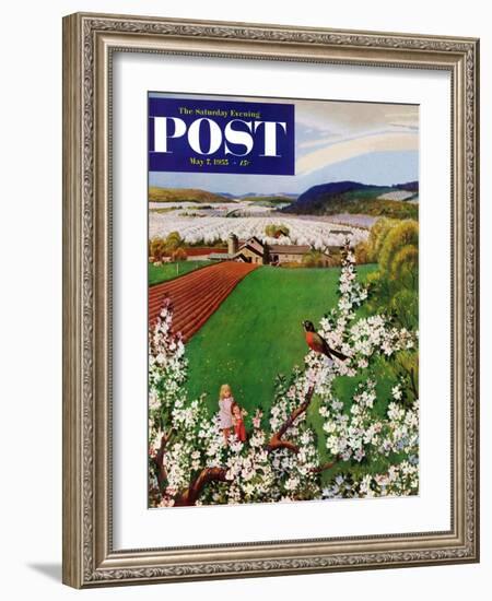 "Harbinger of Spring" Saturday Evening Post Cover, May 7, 1955-John Clymer-Framed Giclee Print