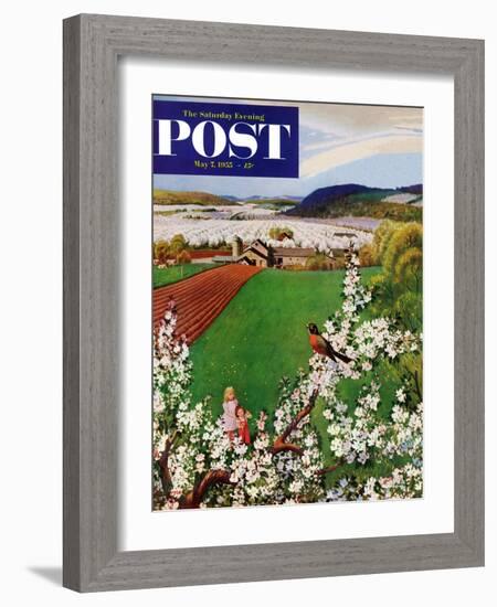 "Harbinger of Spring" Saturday Evening Post Cover, May 7, 1955-John Clymer-Framed Giclee Print