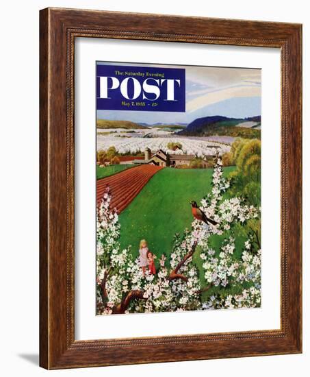 "Harbinger of Spring" Saturday Evening Post Cover, May 7, 1955-John Clymer-Framed Giclee Print