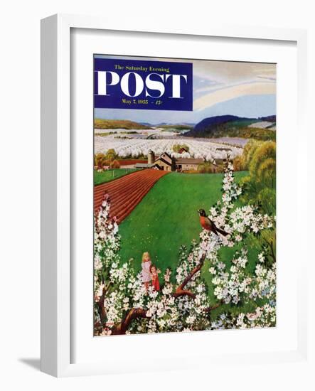 "Harbinger of Spring" Saturday Evening Post Cover, May 7, 1955-John Clymer-Framed Giclee Print