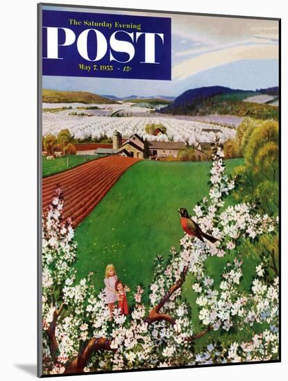 "Harbinger of Spring" Saturday Evening Post Cover, May 7, 1955-John Clymer-Mounted Giclee Print