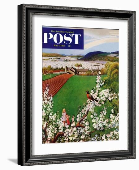 "Harbinger of Spring" Saturday Evening Post Cover, May 7, 1955-John Clymer-Framed Giclee Print