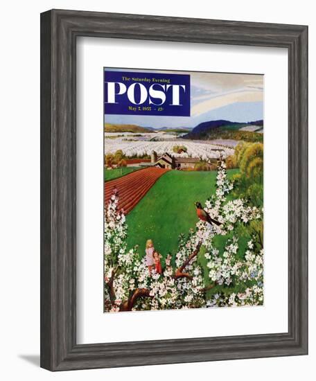 "Harbinger of Spring" Saturday Evening Post Cover, May 7, 1955-John Clymer-Framed Giclee Print