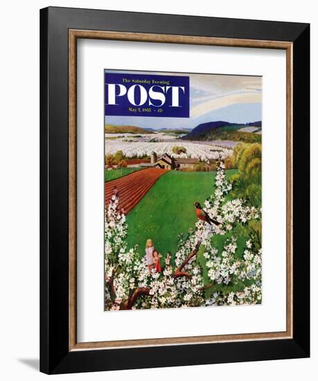 "Harbinger of Spring" Saturday Evening Post Cover, May 7, 1955-John Clymer-Framed Giclee Print