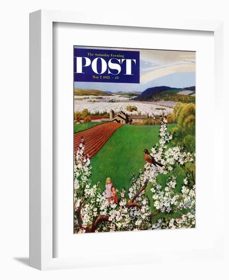 "Harbinger of Spring" Saturday Evening Post Cover, May 7, 1955-John Clymer-Framed Giclee Print