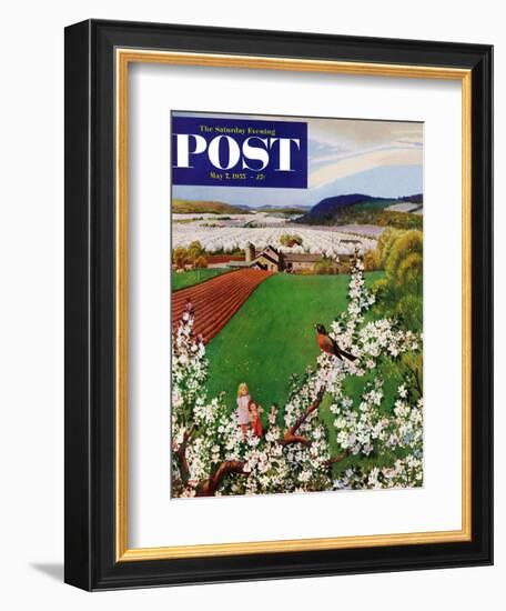 "Harbinger of Spring" Saturday Evening Post Cover, May 7, 1955-John Clymer-Framed Giclee Print