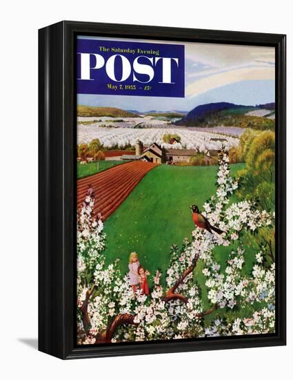 "Harbinger of Spring" Saturday Evening Post Cover, May 7, 1955-John Clymer-Framed Premier Image Canvas