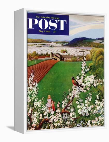 "Harbinger of Spring" Saturday Evening Post Cover, May 7, 1955-John Clymer-Framed Premier Image Canvas