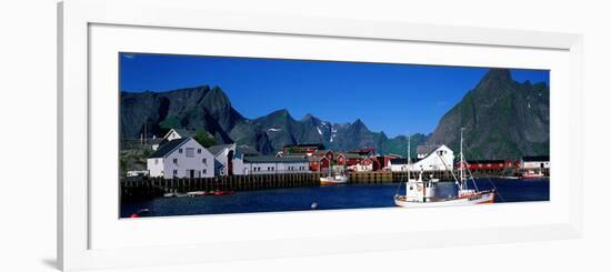 Harbor and Boats Hamnoey Lofoten Norway-null-Framed Photographic Print