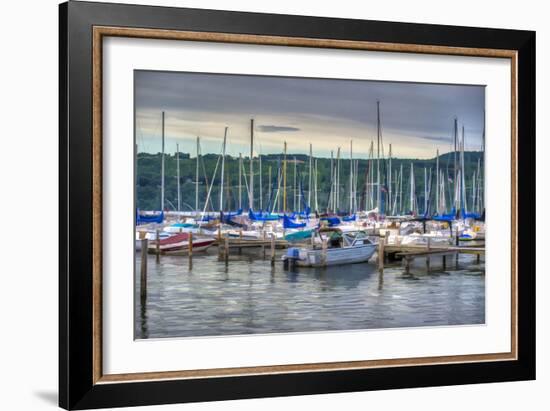 Harbor at Watkins Glen-Robert Lott-Framed Art Print