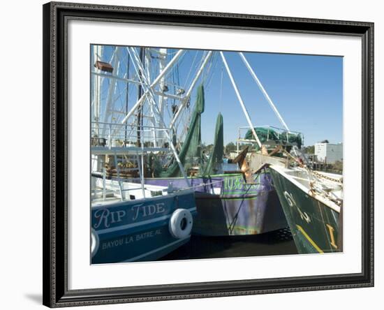 Harbor, Bayou Le Batre, Alabama, USA-Ethel Davies-Framed Photographic Print