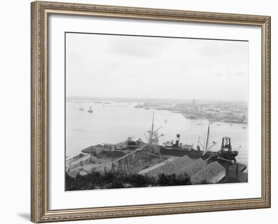 Harbor from Cabanas, Havana, Cuba-null-Framed Photo