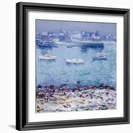 Harbor in Winter-Charles Kaelin-Framed Giclee Print