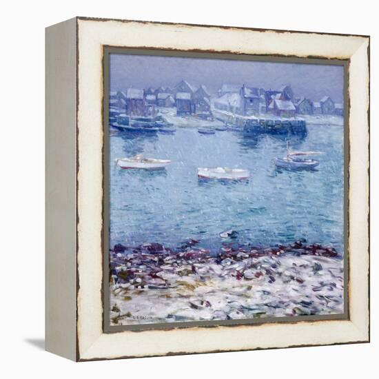 Harbor in Winter-Charles Kaelin-Framed Premier Image Canvas