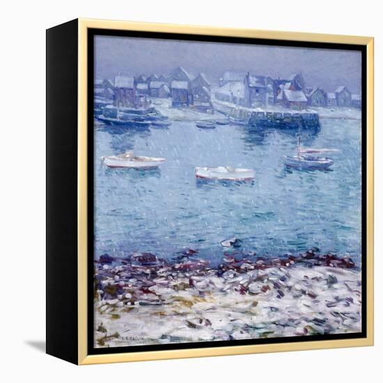 Harbor in Winter-Charles Kaelin-Framed Premier Image Canvas