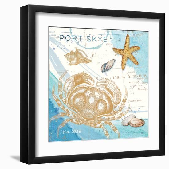 Harbor Island Crab-Julie Paton-Framed Art Print