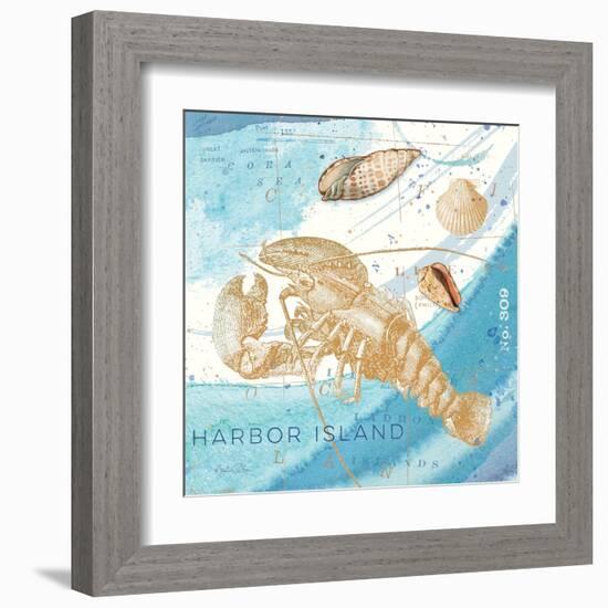 Harbor Island Lobster-Julie Paton-Framed Art Print