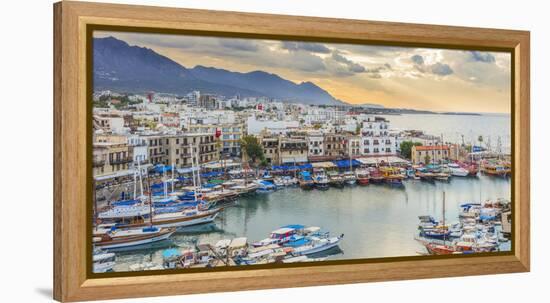 Harbor of Kyrenia, Northern Cyprus-Ian Trower-Framed Premier Image Canvas