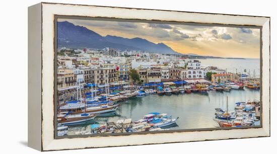 Harbor of Kyrenia, Northern Cyprus-Ian Trower-Framed Premier Image Canvas