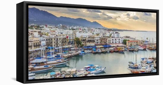 Harbor of Kyrenia, Northern Cyprus-Ian Trower-Framed Premier Image Canvas