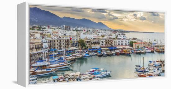 Harbor of Kyrenia, Northern Cyprus-Ian Trower-Framed Premier Image Canvas