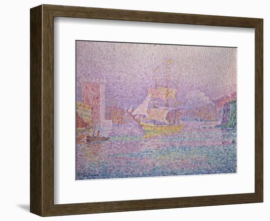 Harbor of Marseille-Paul Signac-Framed Giclee Print