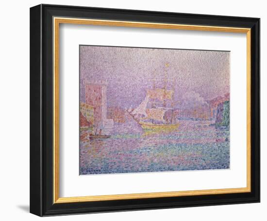 Harbor of Marseille-Paul Signac-Framed Giclee Print