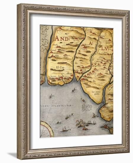 Harbor of Palos-Abraham Ortelius-Framed Giclee Print