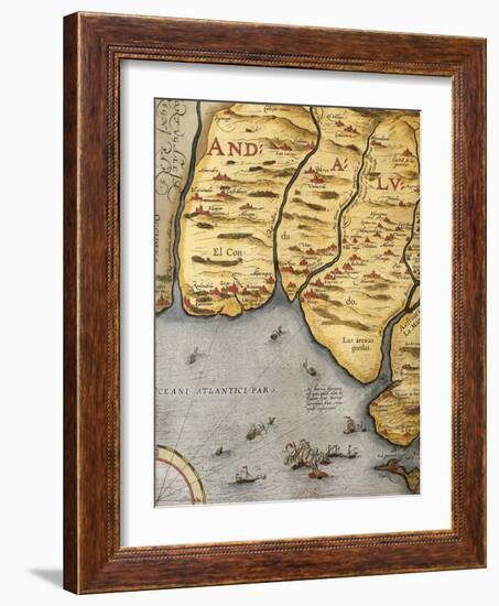 Harbor of Palos-Abraham Ortelius-Framed Giclee Print