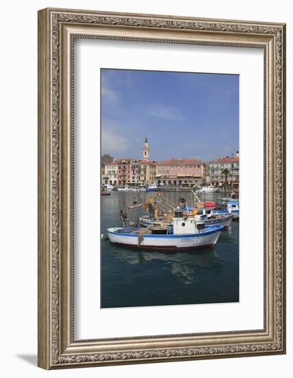 Harbor, Oneglia, Imperia, Liguria, Italian Riviera, Italy, Europe-Wendy Connett-Framed Photographic Print