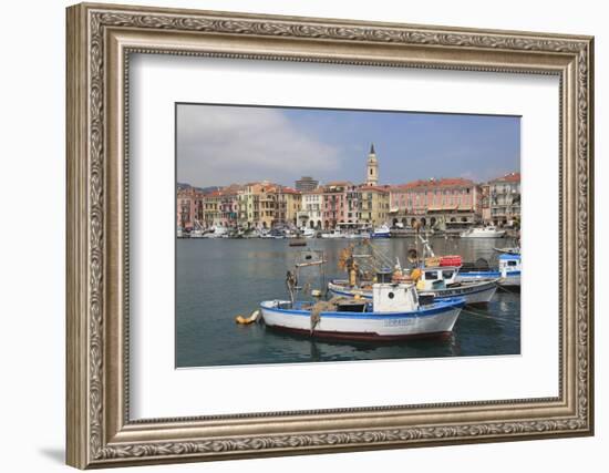 Harbor, Oneglia, Imperia, Liguria, Italian Riviera, Italy, Europe-Wendy Connett-Framed Photographic Print