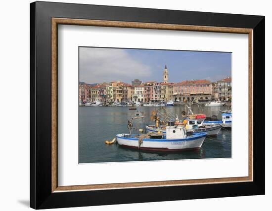 Harbor, Oneglia, Imperia, Liguria, Italian Riviera, Italy, Europe-Wendy Connett-Framed Photographic Print