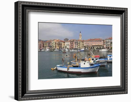 Harbor, Oneglia, Imperia, Liguria, Italian Riviera, Italy, Europe-Wendy Connett-Framed Photographic Print