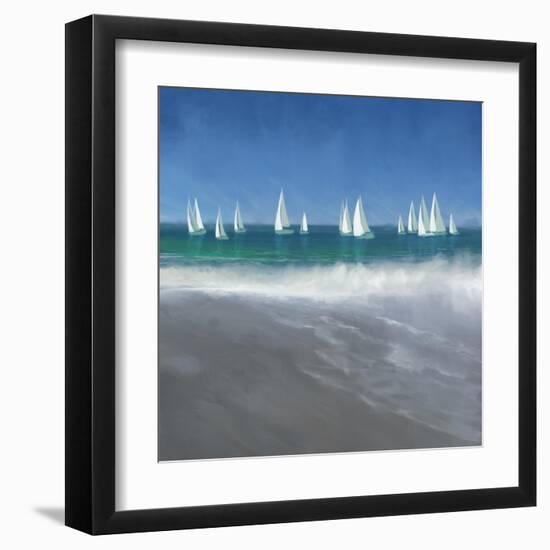 Harbor Sailing-Dan Meneely-Framed Art Print