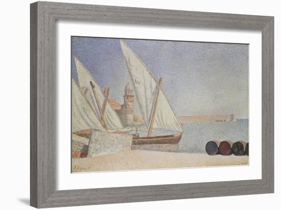 Harbor Scene-Paul Signac-Framed Giclee Print